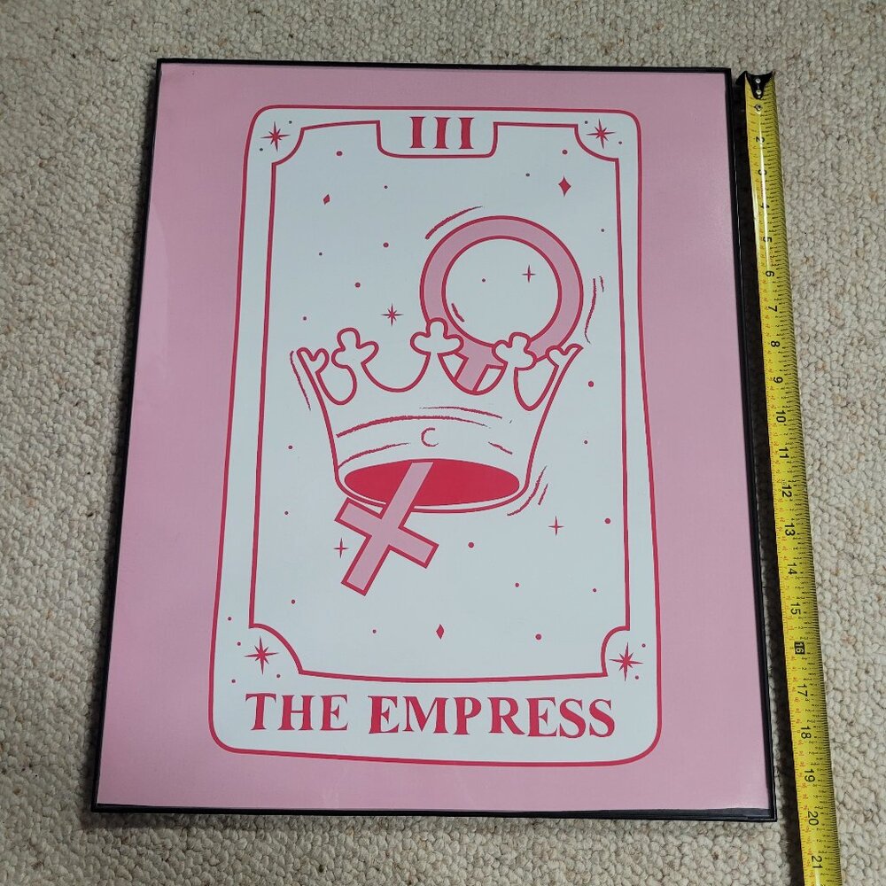 Tarot card picture glass framed poster the empress